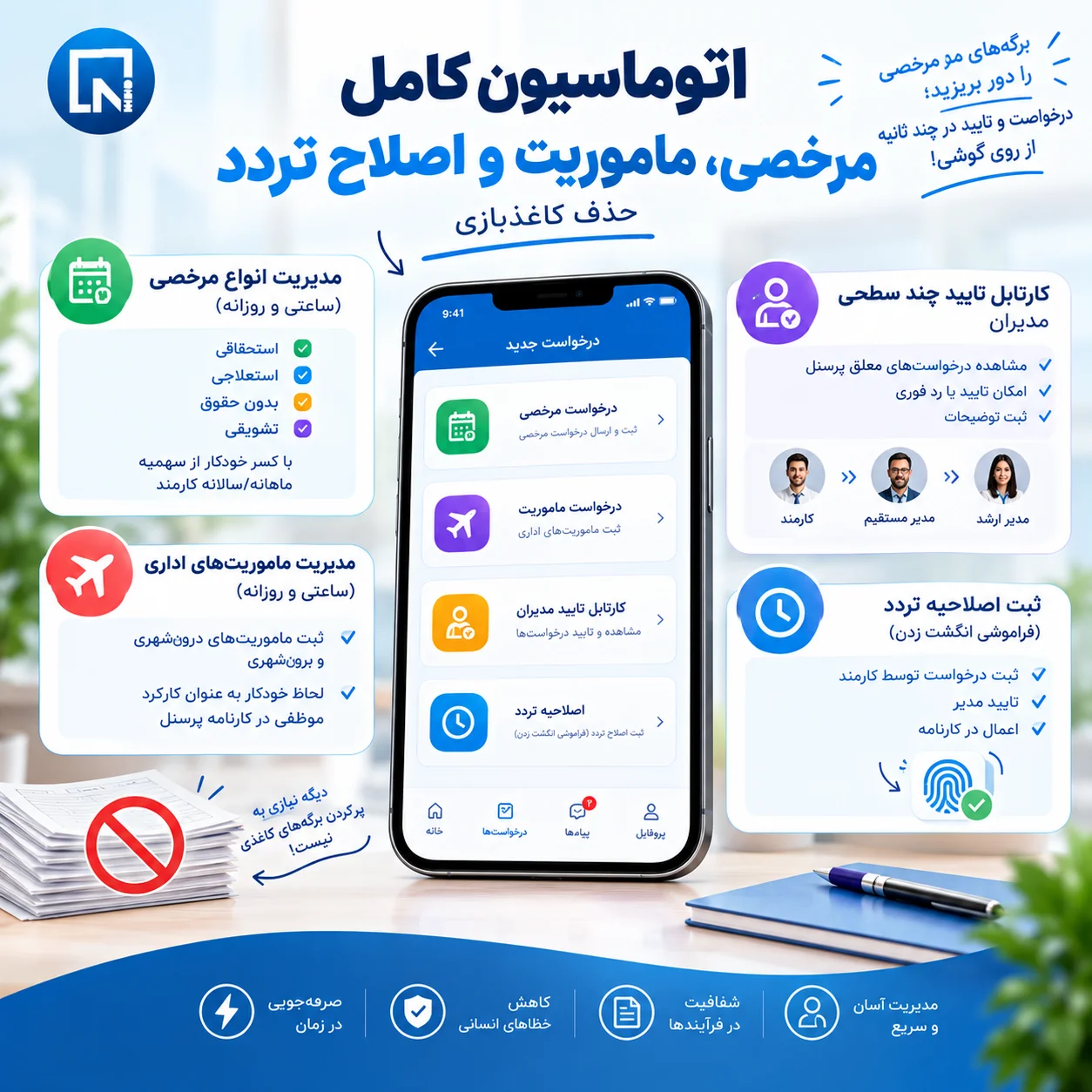اتوماسیون مرخصی و ماموریت
